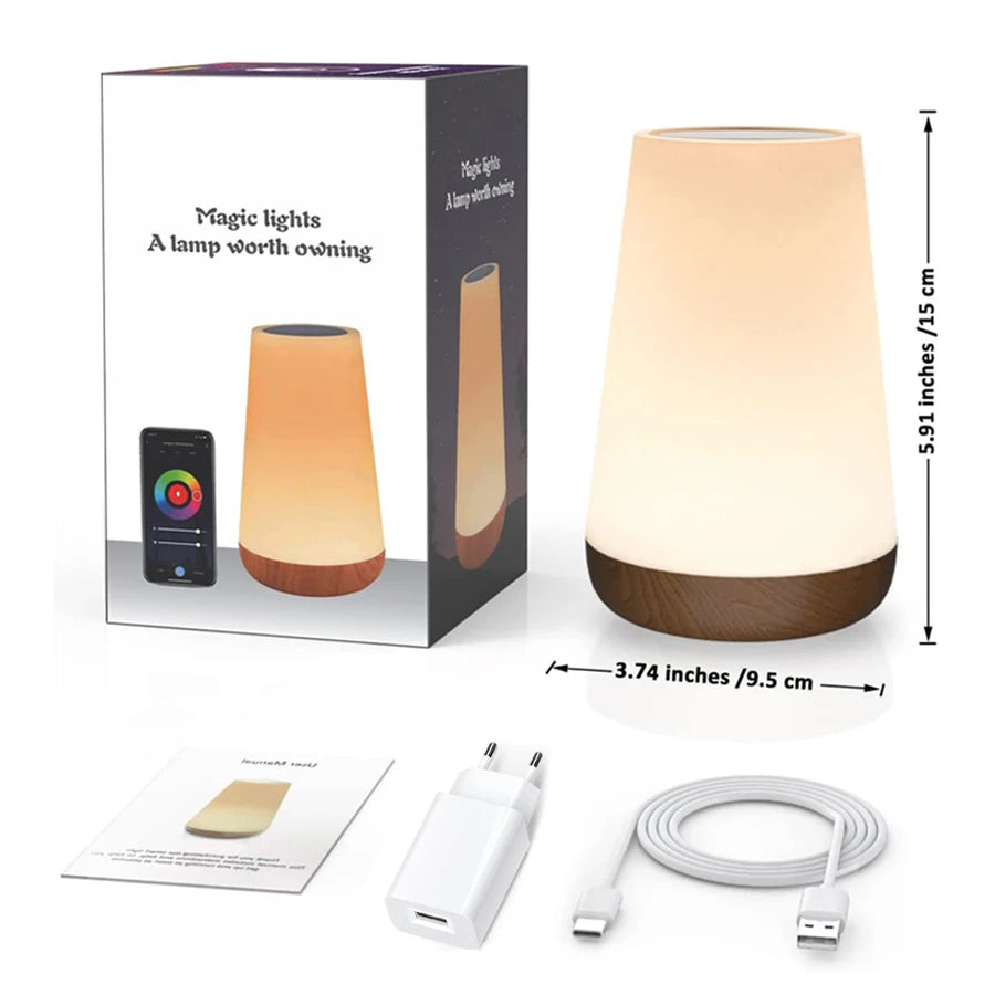 Lámpara Smart WiFi Tuya RGB – Dimmable, Control por App y Voz Compatible Alexa y Google Home