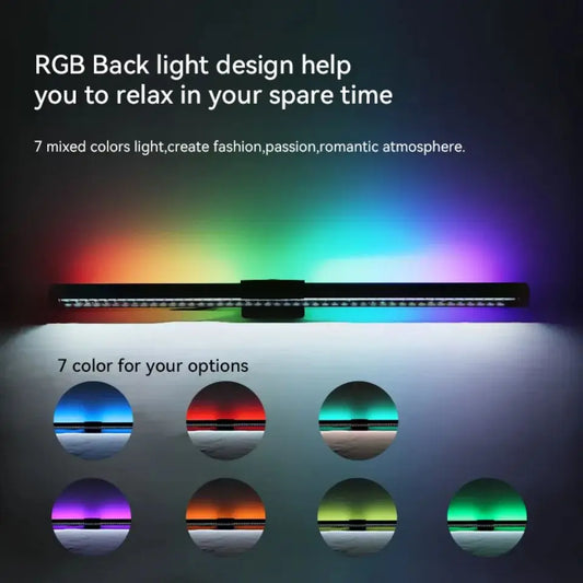 Monitor Light Bar RGB con Ritmo Musical – Luz Colgante Regulable para Escritorio