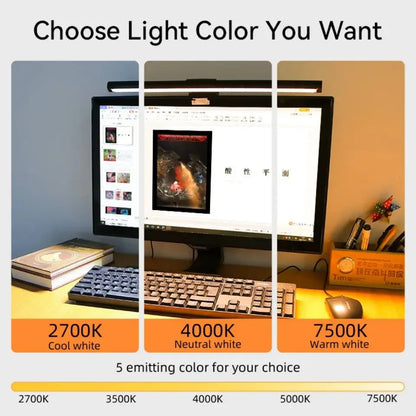 Monitor Light Bar RGB con Ritmo Musical – Luz Colgante Regulable para Escritorio