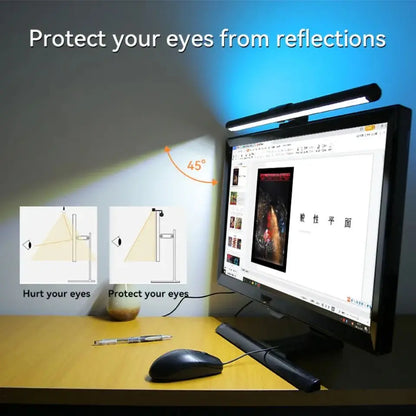 Monitor Light Bar RGB con Ritmo Musical – Luz Colgante Regulable para Escritorio