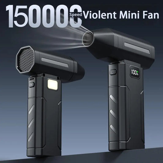 X8 Turbo Jet Fan 150000RPM Brushless – Soplador de Aire Portátil Ultra Potente