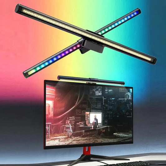 Monitor Light Bar RGB con Ritmo Musical – Luz Colgante Regulable para Escritorio