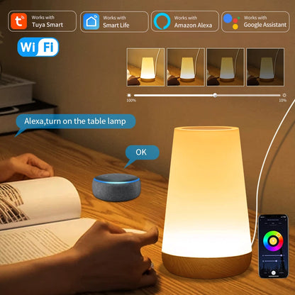 Lámpara Smart WiFi Tuya RGB – Dimmable, Control por App y Voz Compatible Alexa y Google Home