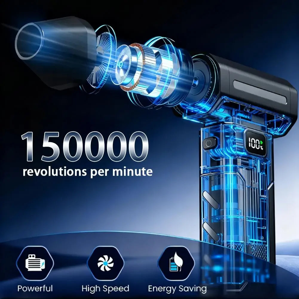 X8 Turbo Jet Fan 150000RPM Brushless – Soplador de Aire Portátil Ultra Potente