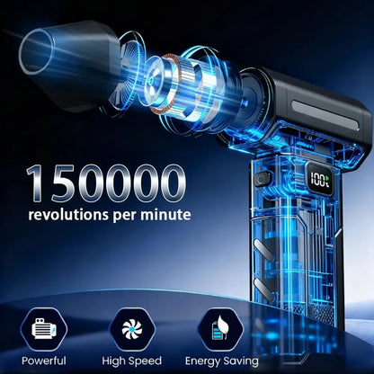 X8 Turbo Jet Fan 150000RPM Brushless – Soplador de Aire Portátil Ultra Potente