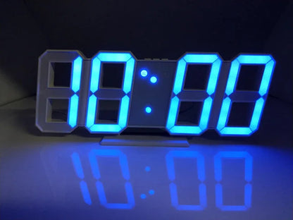 Reloj de Pared LED Digital 3D – Alarma + Fecha + Temperatura para Cocina, Hogar y Oficina