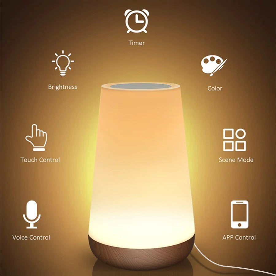 Lámpara Smart WiFi Tuya RGB – Dimmable, Control por App y Voz Compatible Alexa y Google Home
